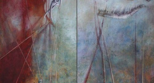 Patricia Belli (Nicaragua, 1964) / 
El circo
2000. Óleo sobre tela
181 x 241 cm (díptico)