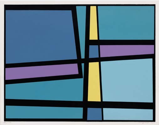 José María Mijares / 
Pequeño portafolio abstracto (ocho piezas)
1963. Litografía, 22/100
28 x 35 cm